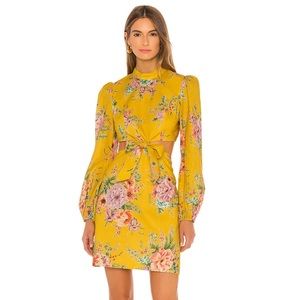 ZIMMERMANN Zinnia Bow Cut Out Short Dress, Yellow, AUS 1 (US 4/6)